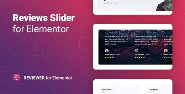 Reviewer - Reviews Slider for Elementor