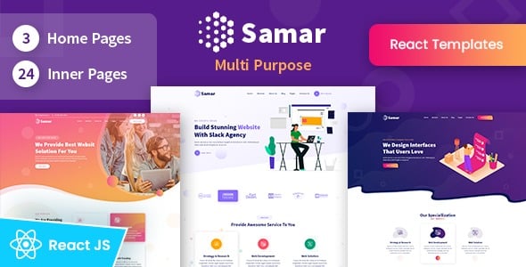 Samar - Creative Agency React NextJs Template