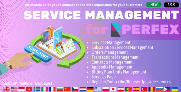 Service Management module for Perfex CRM