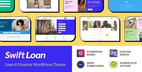 Swift Loan Payday & Banking Finance WordPress Theme