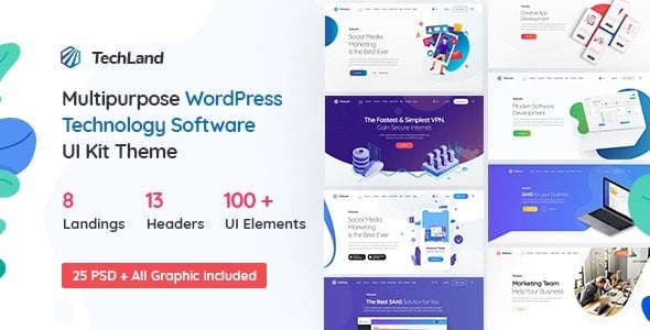 Techland Saas Startup WordPress Technology Theme