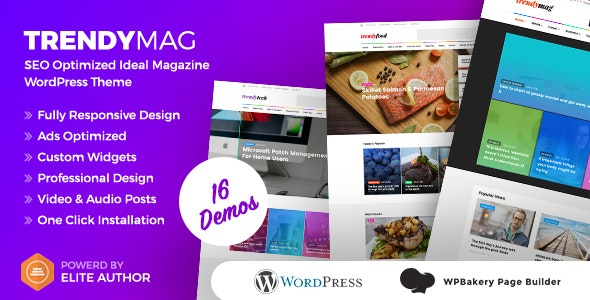 TrendyMag - WordPress News Magazine & Blog Theme