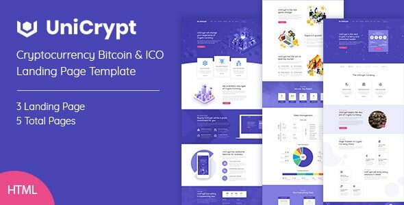 UniCrypt - Cryptocurrency & ICO WordPress Theme