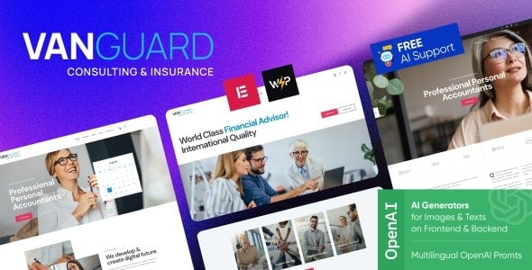 Vanguard Consulting & Insurance WordPress Theme