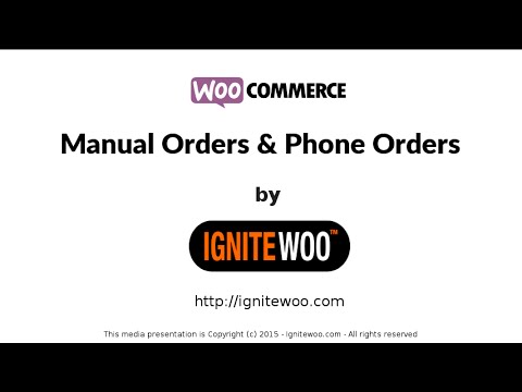 WooCommerce Phone Orders & Manual Orders