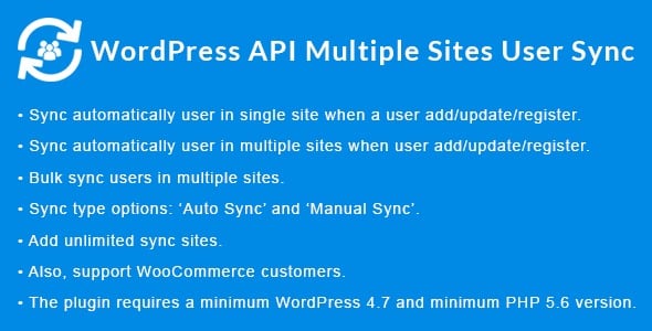 WordPress API Multiple Sites User Sync