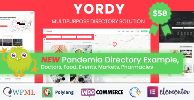 Yordy - Directory Listings WordPress Theme