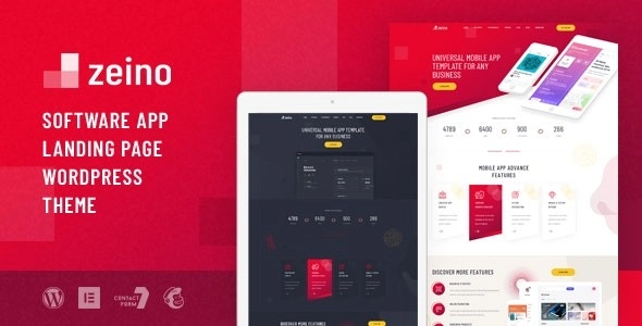 Zeino - App Landing WordPress Theme