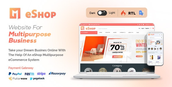 eShop Web - Multi Vendor eCommerce Marketplce / CMS