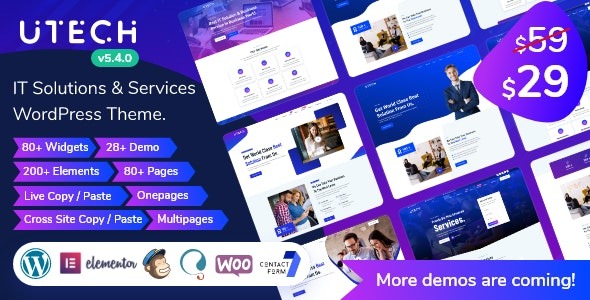 uTech - IT Solutions & Services WordPress Theme