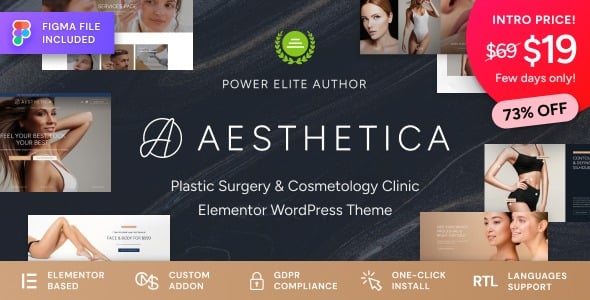 Aesthetica - Beauty Clinic WordPress Theme