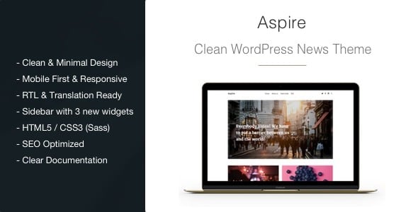 Aspire - News & Magazine Clean WordPress Theme