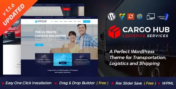 Cargo HUB - Transportation and Logistics WordPress Theme