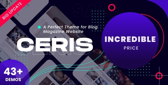 Ceris - Magazine & Blog WordPress Theme