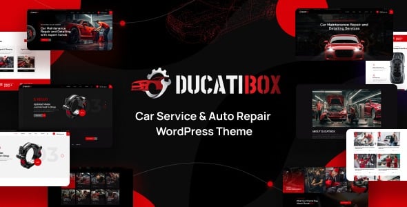 Ducatibox Car Service & Auto Repair WordPress Theme