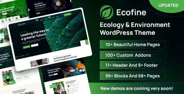 Ecofine Ecology & Environment WordPress Theme