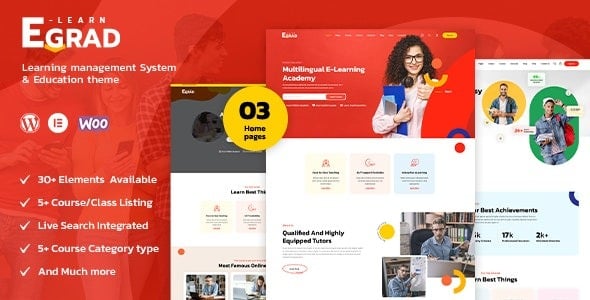 Egrad - LMS Education WordPress