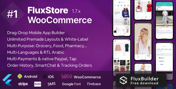 Fluxstore WooCommerce Flutter E-commerce Full App