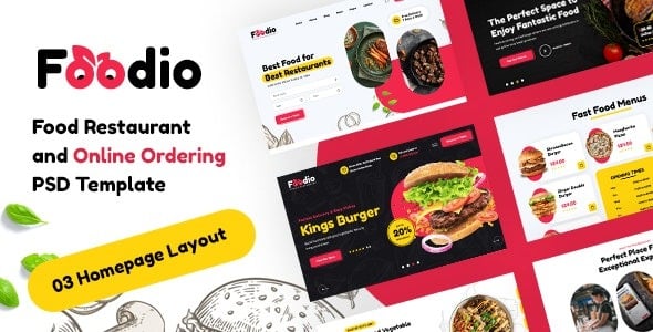 Foodio Fast Food Restaurant WordPress Theme