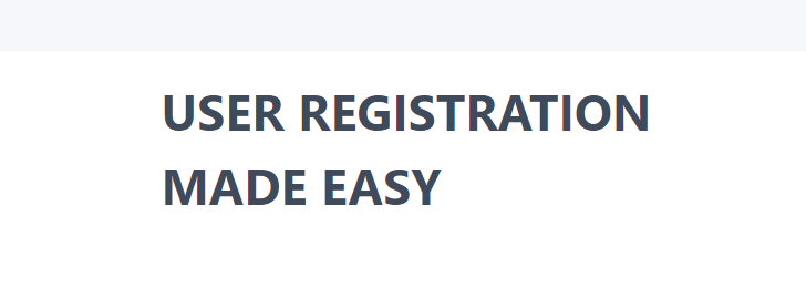 Formidable Registration