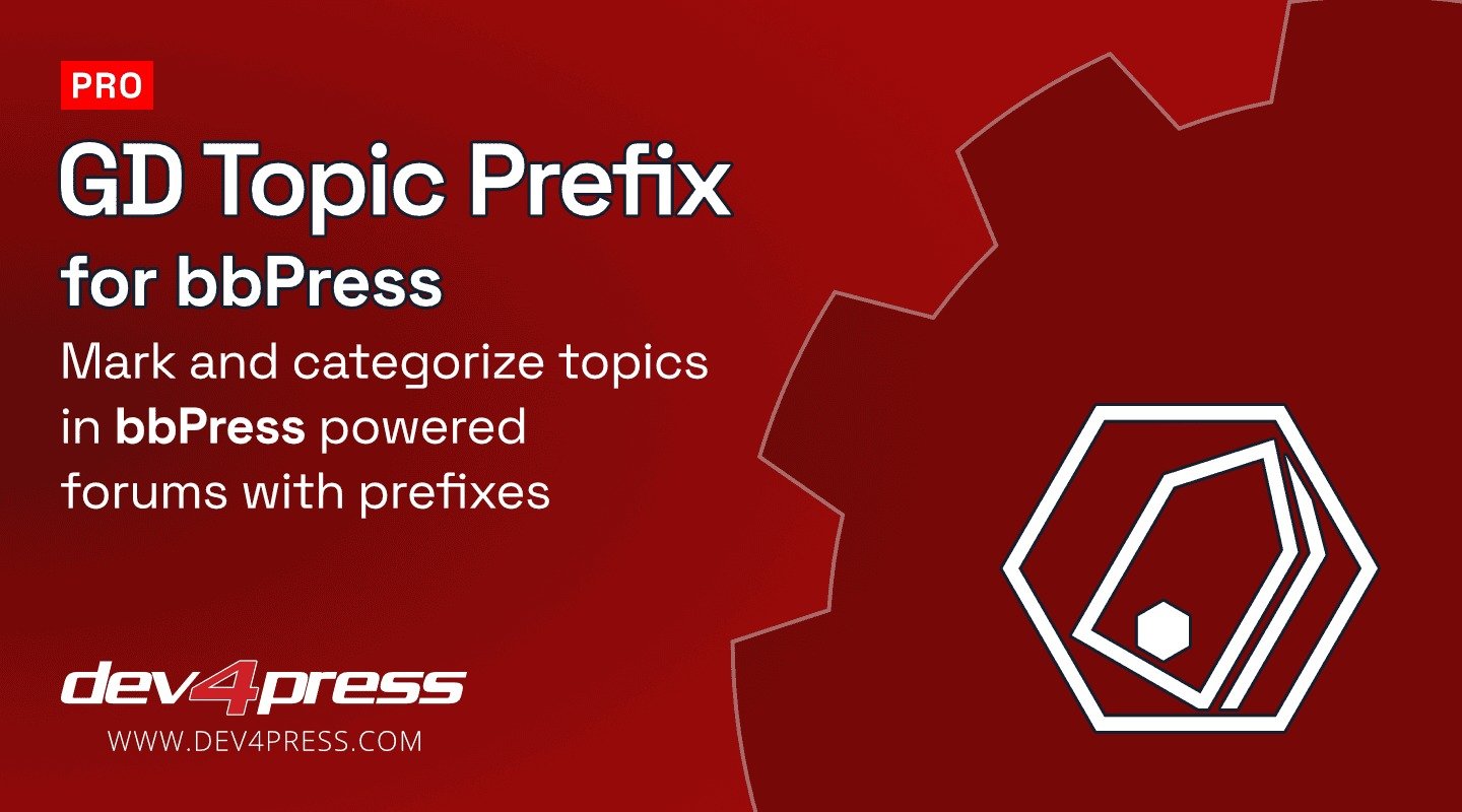 GD Topic Prefix Pro for bbPress