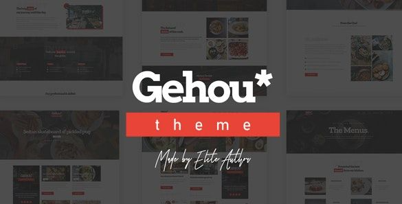 Gehou - A Modern Restaurant & Cafe Theme