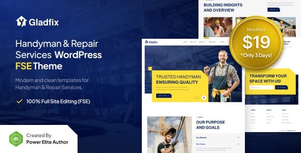 Gladfix Handyman & Repair Services WordPress