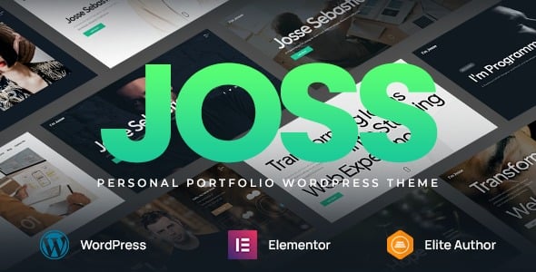 Joss Personal Portfolio WordPress Theme