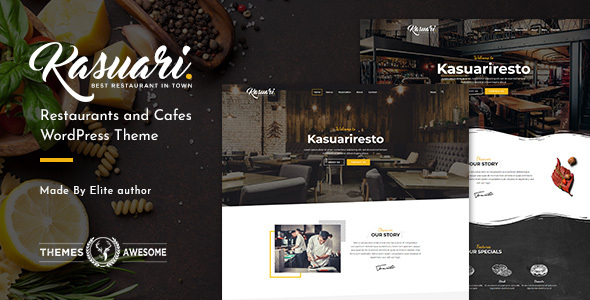 Kasuari - Restaurants and Cafes WordPress Theme