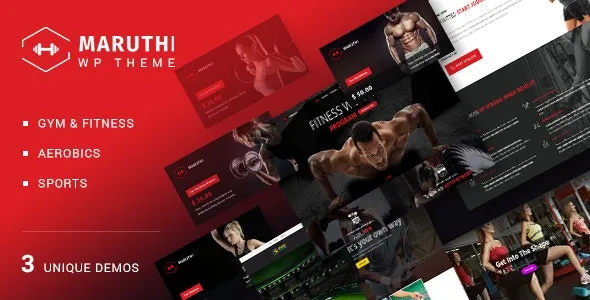 Maruthi - Fitness Gym Trainer WordPress Theme