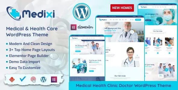 Medixi Doctor & Medical Care WordPress Theme