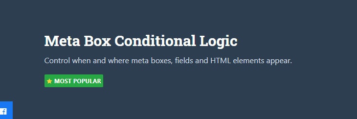 Meta Box Conditional Logic