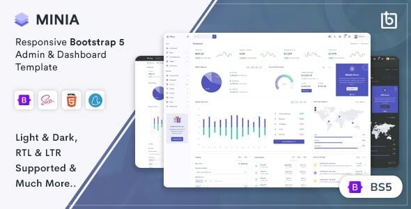 Minia - Bootstrap Admin & Dashboard Template