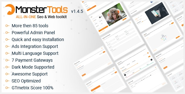 MonsterTools - The All-in-One SEO & Web Toolkit Script