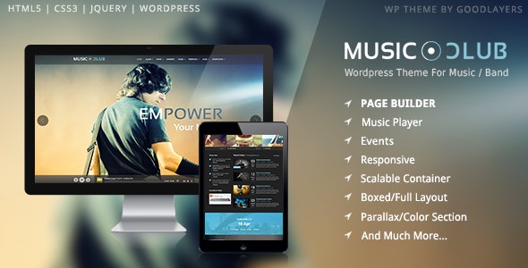 Music Club Band | Party WordPress