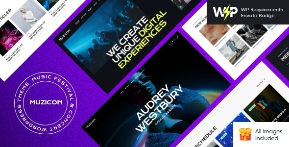 Muzicon Music Festival & Concert WordPress Theme