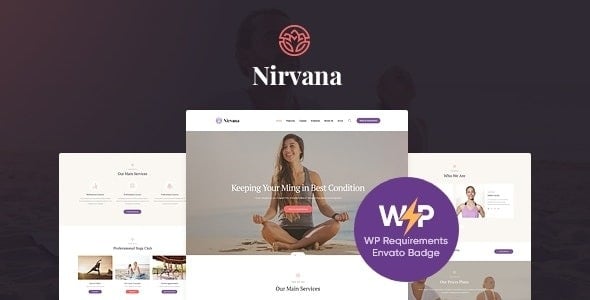 Nirvana - Yoga Studio and Fitness Club WordPress Theme