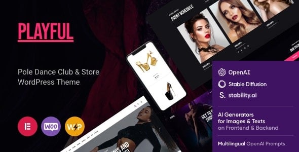 Playful - Pole Dance Club & Store WordPress Theme