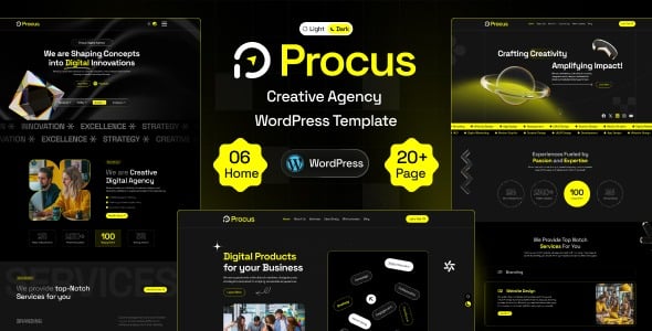 Procus - Modern Creative Digital Agency WordPress Theme