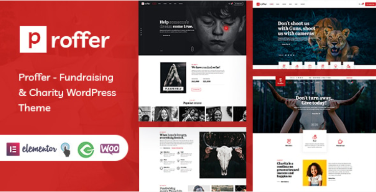 Proffer Fundraising & Charity WordPress Theme