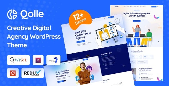 Qolle - Digital Marketing Agency WordPress Theme