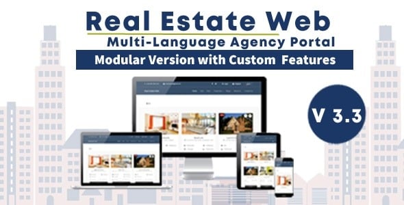 Real Estate Web with Agency Portal and Multi-Language Management System