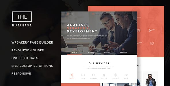 The Business - Powerful One Page Biz WP Theme