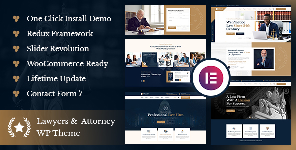 Ukilo - Law & Lawyer WordPress Theme