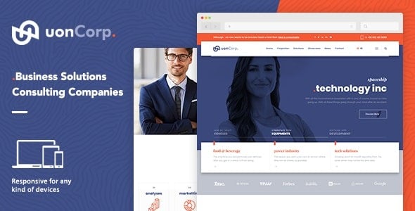 Uon Corp - Company and Business Consultation WordPress Theme