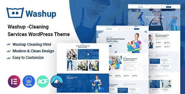 Washup Cleaning Services WordPress Theme