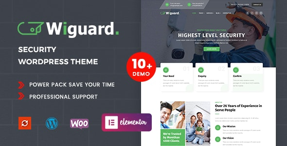 Wiguard CCTV & Security WordPress Theme