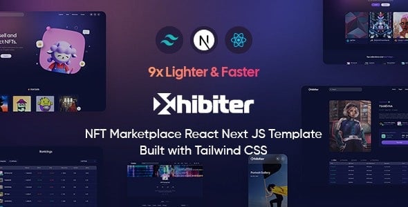 Xhibiter - NFT Marketplace React NextJS Template