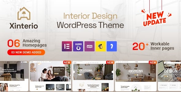 Xinterio Interior Design WordPress Theme + RTL