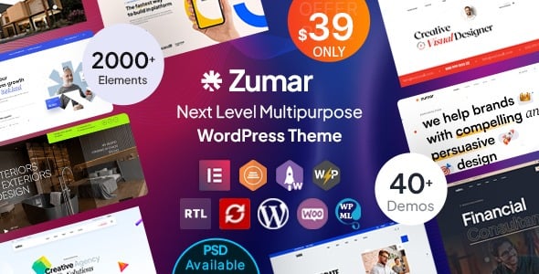 Zumar - Creative - Multipurpose WordPress Theme